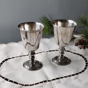 Elegant Silver Plated  Goblets